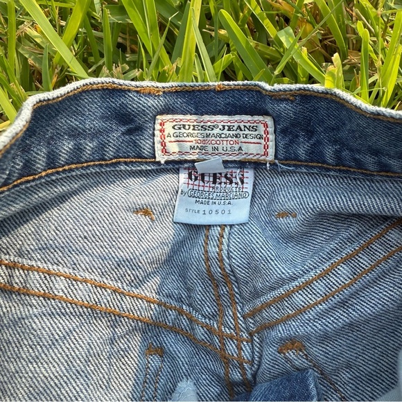 Vintage Guess Blue Denim Skirt - Picture 5 of 5